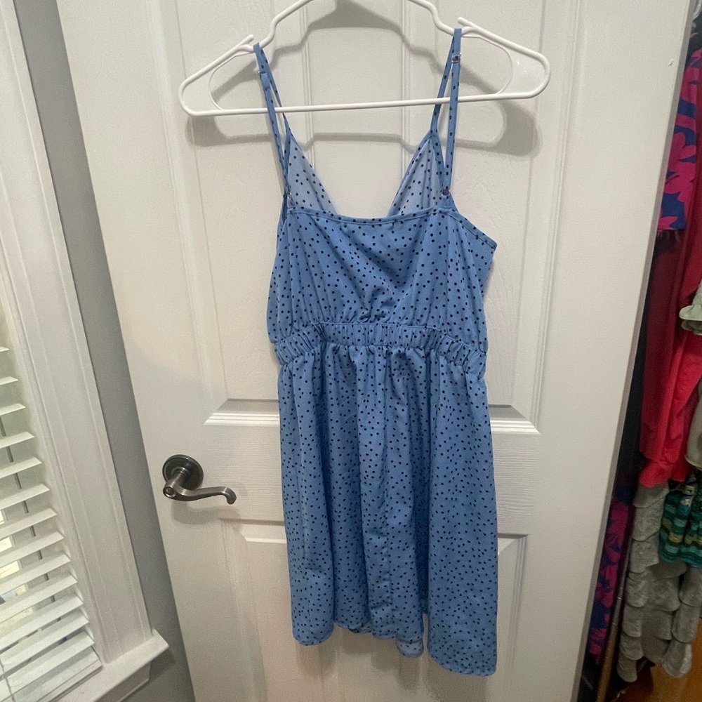 SHEIN Light Blue Polka Dot Dress - Picture 13 of 14